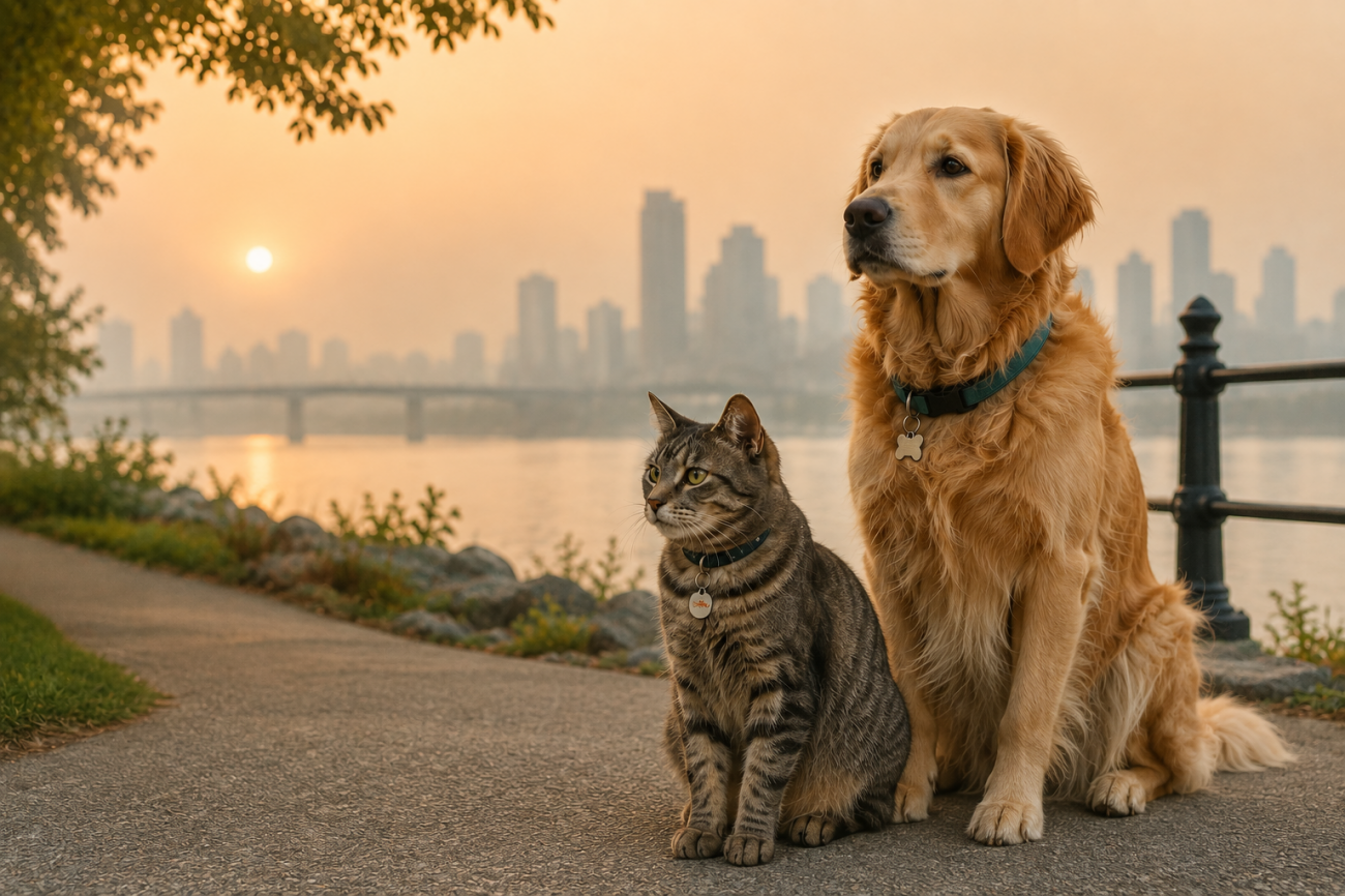 Protecting pets from wildfire smoke